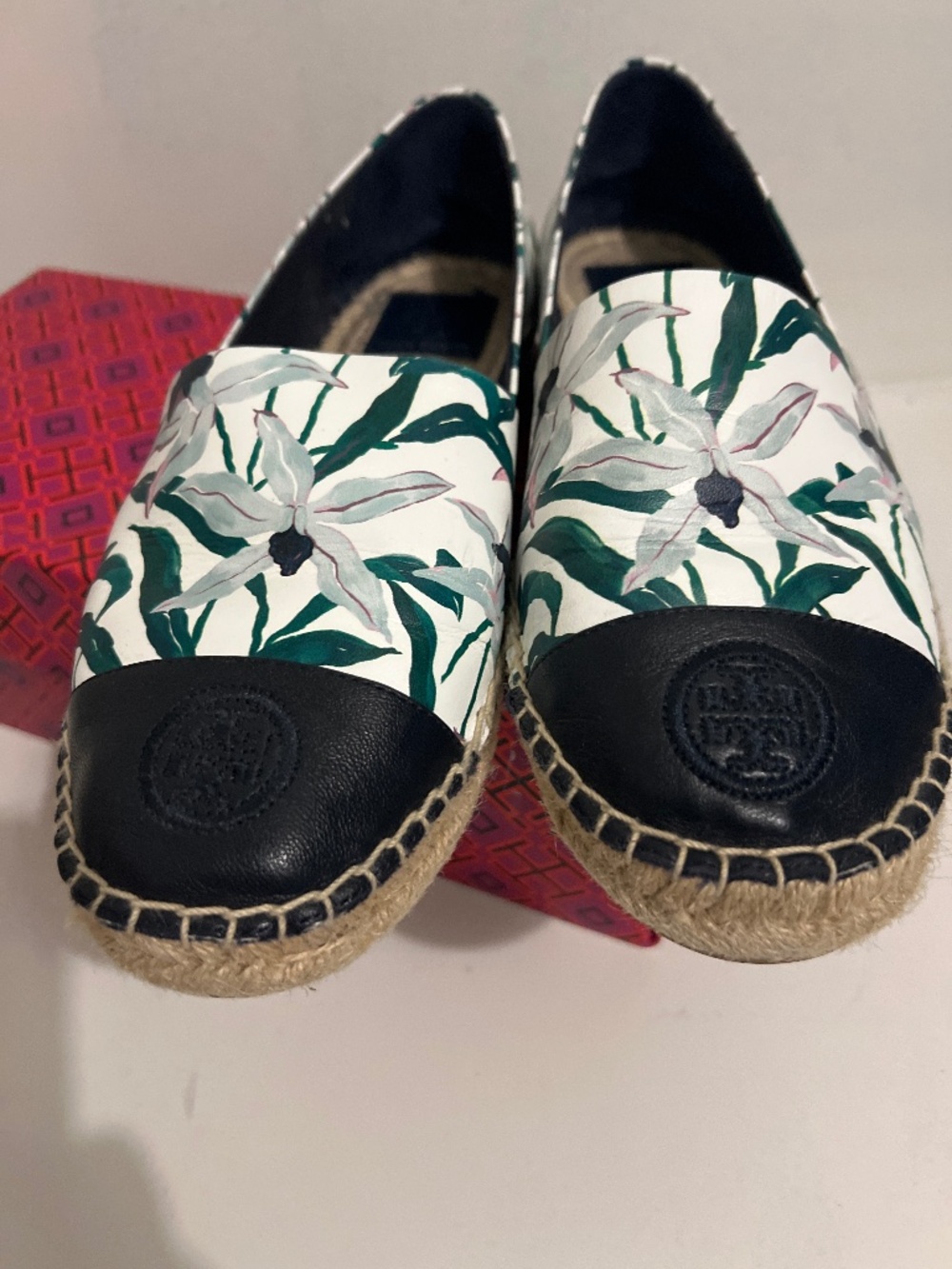 Tory Burch Ivory Desert Bloom Flat Espadrille